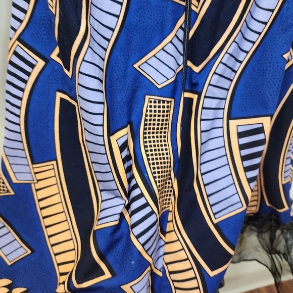 K2R Fashion women's multicolor shorts Sleeves Midi Dress Size 8 - Picture 6 of 10